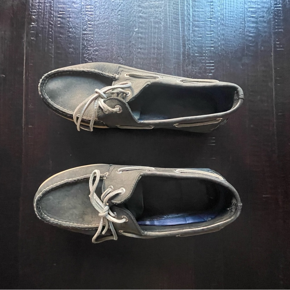 Men’s Sperry Black Leather Boat Show